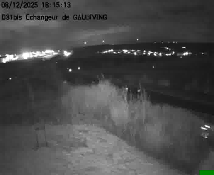 Dispositif d’observation sur D31bis (France) à Gaubiving, en direction de Sarreguemines, offrant une visualisation fiable des conditions de circulation.