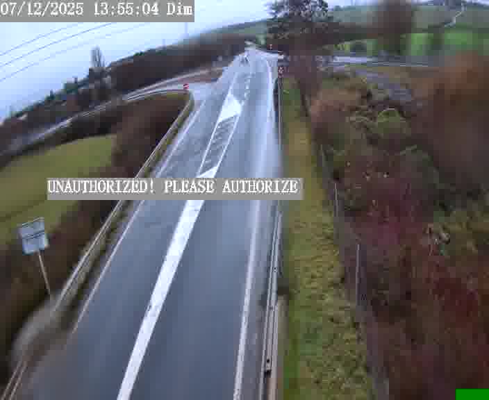 Point de vue trafic déployé sur D181a (France) à Sainte Marie aux Chênes, regardant vers Homecourt, aidant conducteurs et services à anticiper les flux.