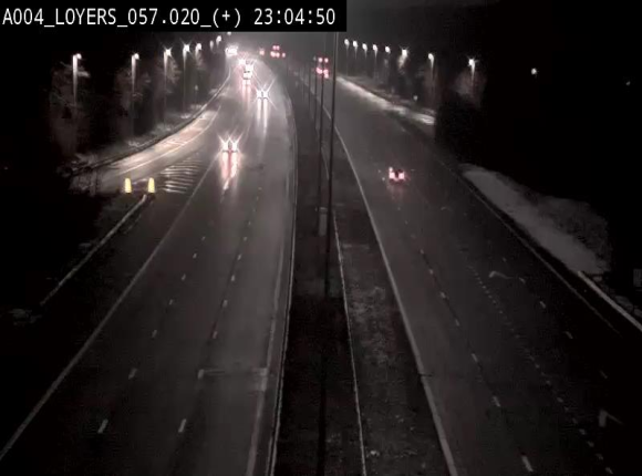 Webcam dans la montée de Loyers sur l'E411, après le viaduc de Beez en venant de Namur et en direction du Luxembourg