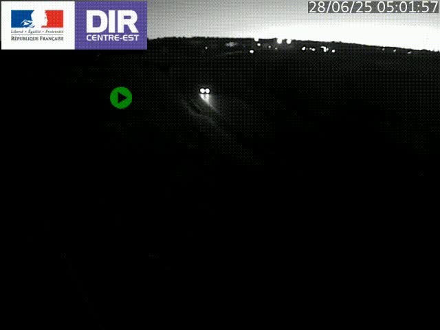 Webcam sur le contournement de Valence, sur la Nationale 7, caméra orientée vers Lyon