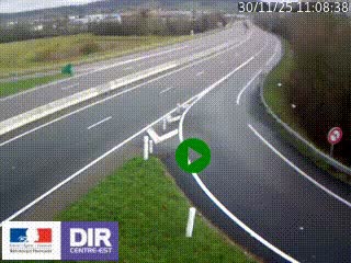 Webcam routière sur la RN6 à Auxerre, à hauteur de la sortie Monéteau, en direction de l'A6 (Gurgy)