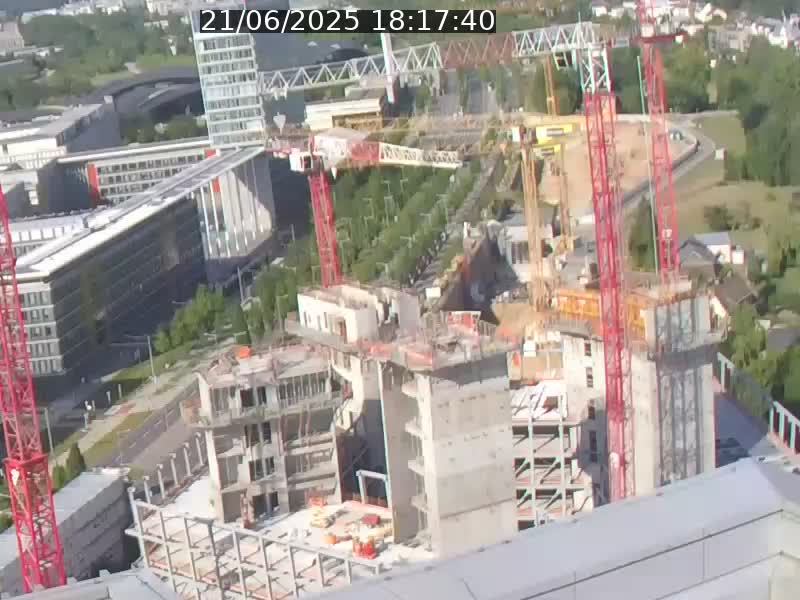 Webcam sur l'avenue John Fitzgerald Kennedy (N51) avec vue orientée vers le Findel