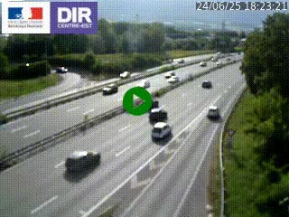 Caméra routière à hauteur de la sortie 15 Chambéry-centre au PK 4,103 en direction d'Albertville