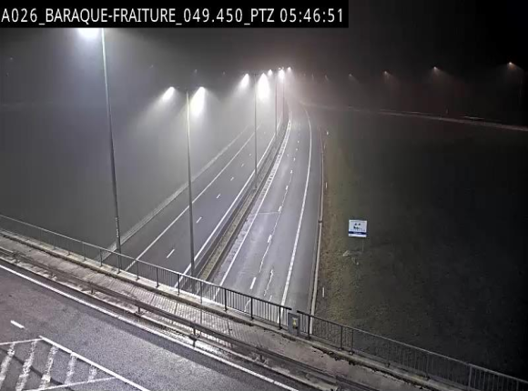 Webcam à la Baraque de Fraiture à la jonction entre l'E25 et la N89 à hauteur de Vielsalm