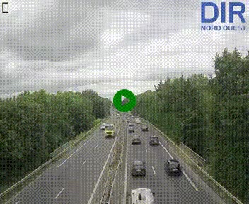 Webcam sur le périphérique de Caen (N814) à l'est de la ville, à Mondeville hauteur de la sortie 2, Presqu'île-Rives de l'Orne, au bout de l'autoroute A13