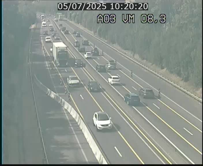Traffic live webcam Luxembourg Bettembourg - A3 - BK 8.3 - direction France