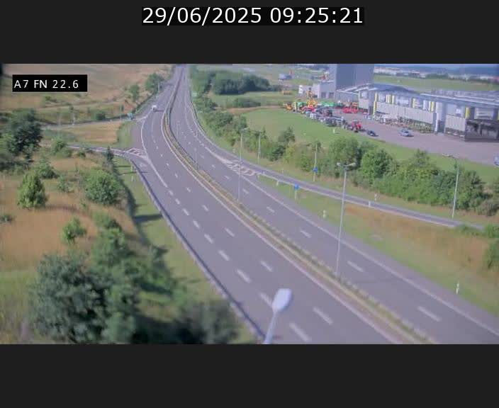 Caméra trafic Luxembourg - A7, Colmar-berg direction Mersch