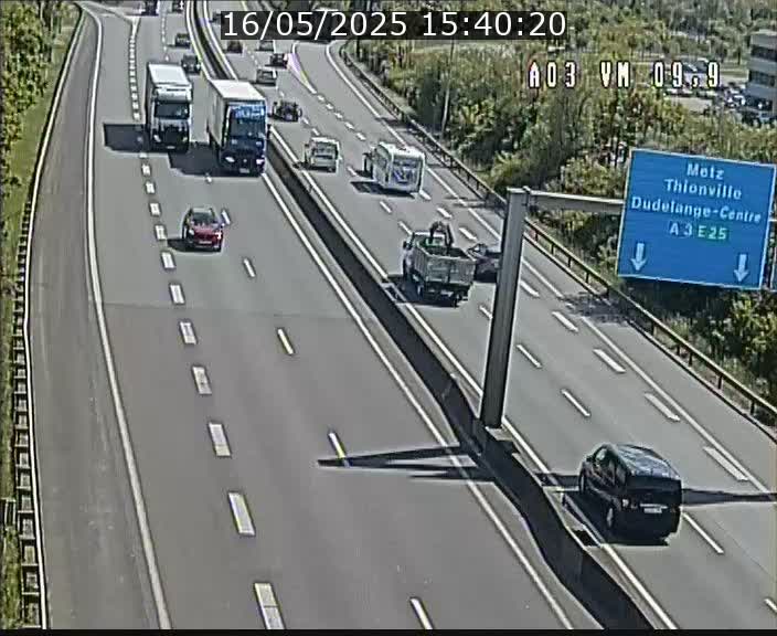 Webcam Autoroute à la Croix de Bettembourg - A3 - BK 9.9 - direction France