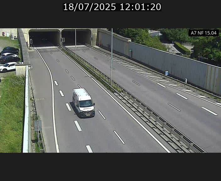 Caméra trafic Luxembourg - A7, Tunnel Mersch, entrée sud, direction Ettelbruck