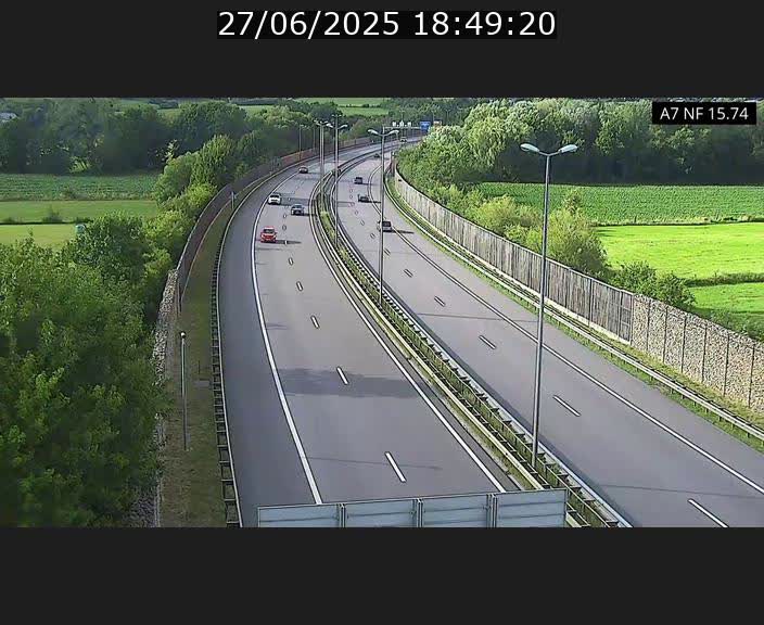 Caméra trafic Luxembourg - A7, Tunnel Mersch, entrée nord, direction Lorentzweiler