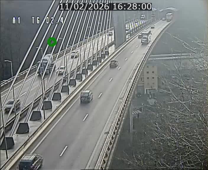 Traffic live webcam Luxembourg Sandweiler - A1 direction Luxembourg-ville - BK 2.4