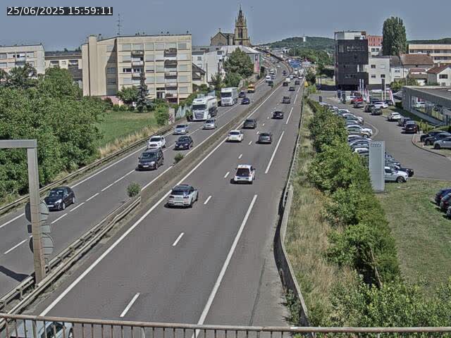 Caméra autoroute France - A31, Thionville direction Metz