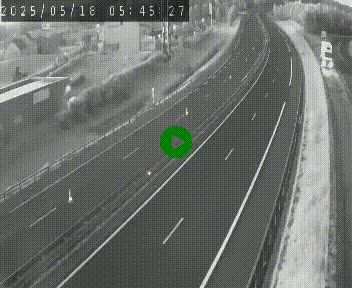 Caméra autoroute A75 à hauteur du col du rocher blanc en direction de Montpellier