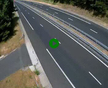 Caméra autoroute A75 à hauteur du col des Issartets en direction de Montpellier