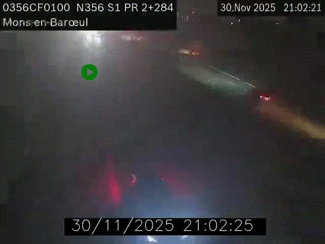 Webcam à l'entrée de Lille en direction du périphérique, à proximité de Mons-en-Baroeul sur la N356