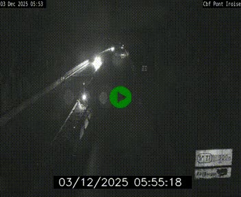 Webcam sur la N165 après le Pont de l'Iroise, à l'entrée de Brest
