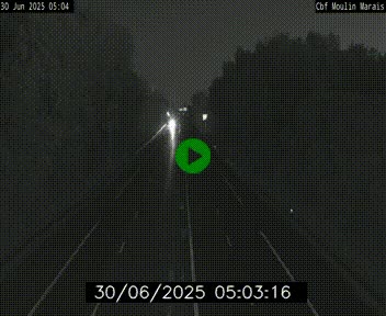 Webcam sur le périphérique de Nantes (N844) entre la Porte de Saint-Luce et la Porte d'Anjou, à l'est de la ville
