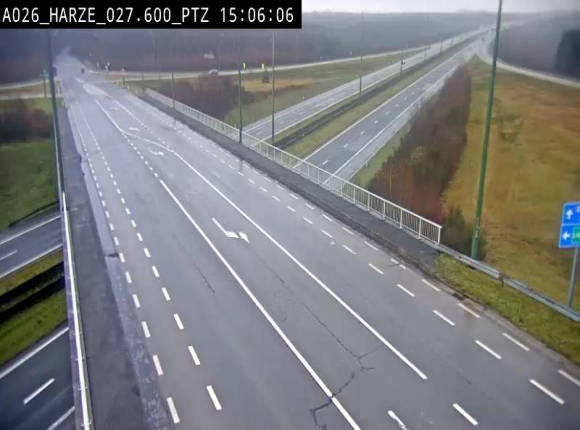 Caméra autoroute Belgique - Sougné-Remouchamps,E25 direction Luxembourg