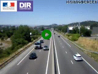 Caméra autoroute à Saint-Etienne (Les Littes) à hauteur du Ikea Saint-Etienne sur l'A72 en direction de Roanne