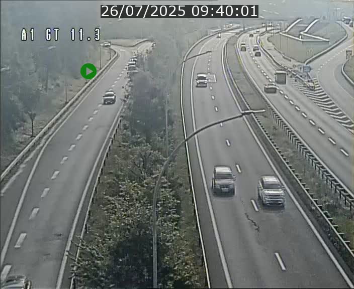 Traffic live webcam Luxembourg Senningerberg - A1 direction Allemagne - BK 11.3