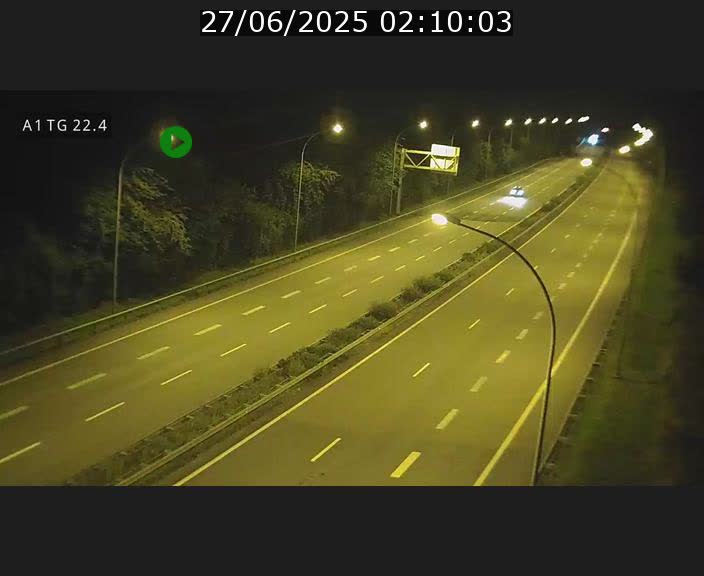 Traffic live webcam Luxembourg Flaxweiler - A1 direction Luxembourg - BK 22.4