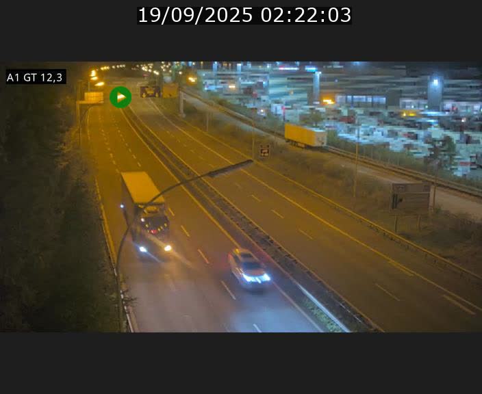 Traffic live webcam Luxembourg Senningerberg - A1 direction Allemagne - BK 12.3