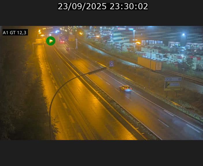 Traffic live webcam Luxembourg Senningerberg - A1 direction Allemagne - BK 12.3