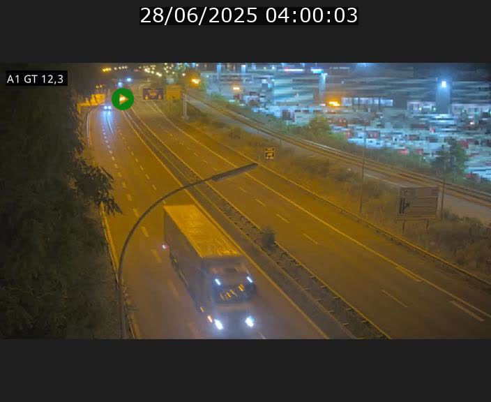 Traffic live webcam Luxembourg Senningerberg - A1 direction Allemagne - BK 12.3