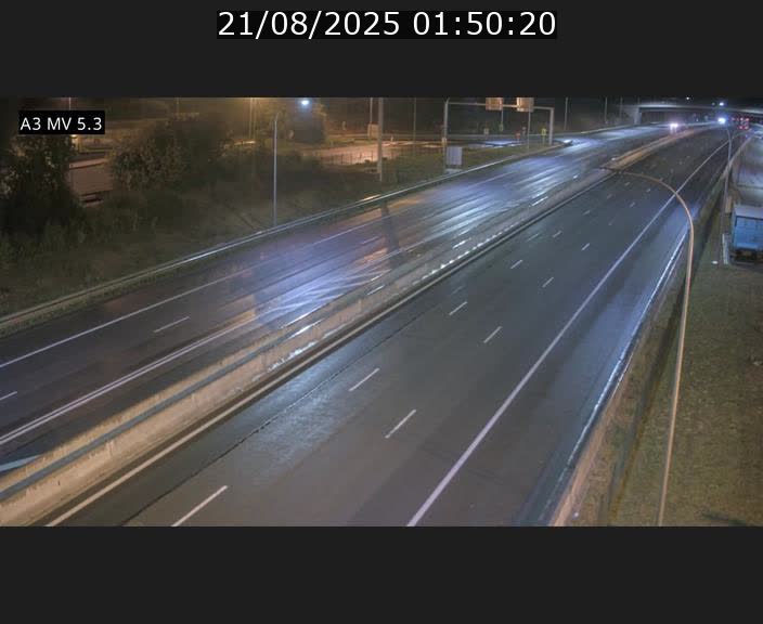 Webcam à l'Aire de Berchem au Luxembourg sur l'A3. Vue orientée vers la France