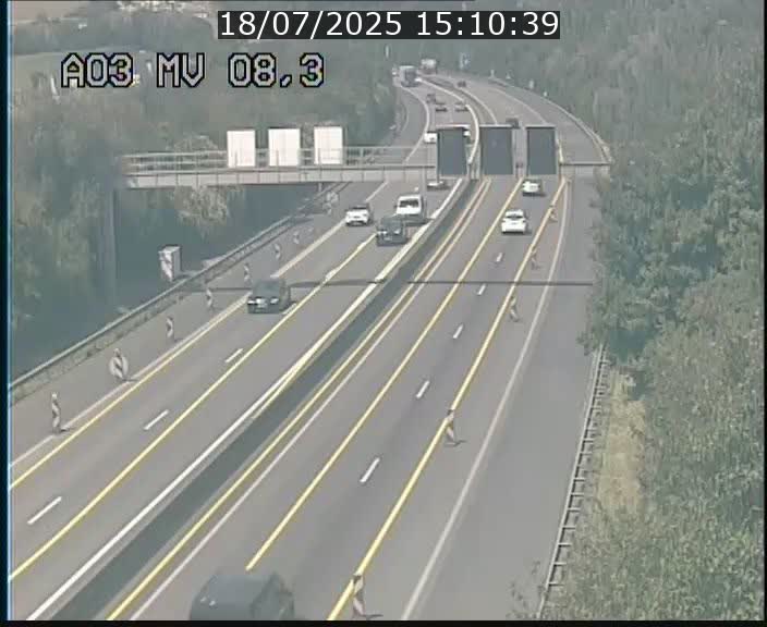 Webcam Autoroute après la Croix de Bettembourg en direction de Luxembourg sur l'A3