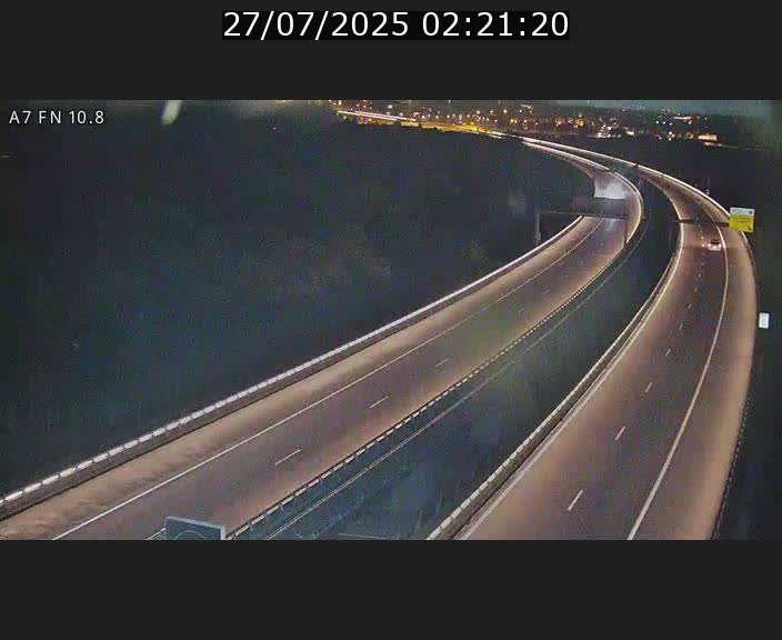 Caméra trafic Luxembourg - A7, Tunnel Gousselerbierg, sortie sud, direction rond-point Lorentzweiler (BK 10.8)