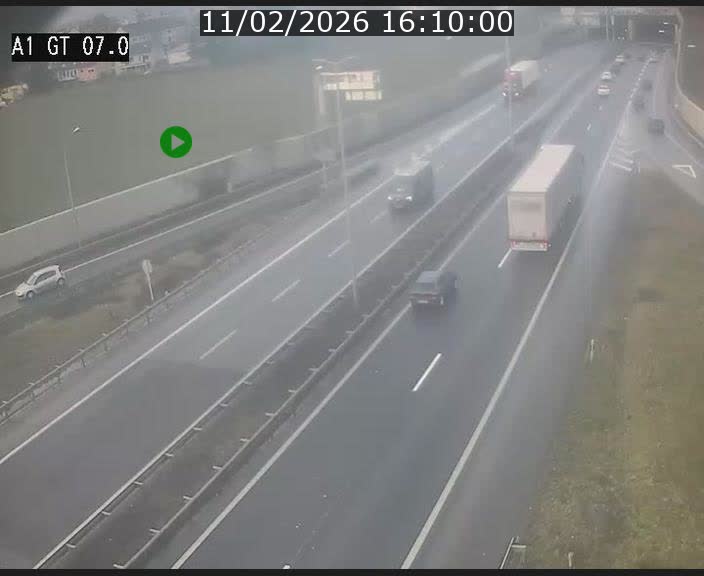 Traffic live webcam Luxembourg Cents - A1 direction Kirchberg - BK 7