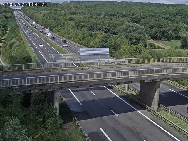 Caméra autoroute France - A31, Zoufftgen direction Luxembourg-ville, à la frontière entre la France et le Luxembourg