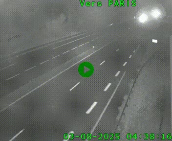 Caméra routière sur l'autoroute A20 à Saint-Hilaire-Bonneval, au sud de Limoges. Vue orientée vers Paris