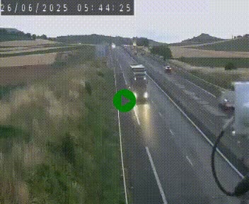 Caméra autoroute A75 à hauteur de Le Crest, en direction de Montpellier