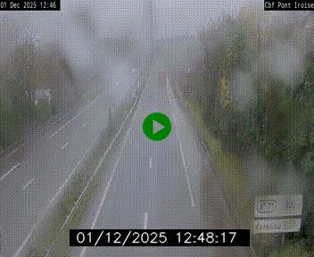Webcam sur la N165 après le Pont de l'Iroise, à l'entrée de Brest