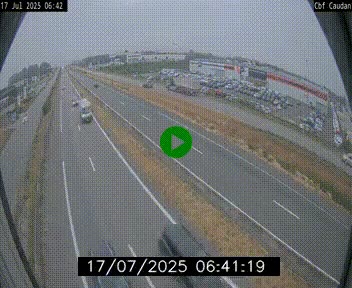 Webcam sur la N165 à hauteur de Caudan, dans le Morbihan.