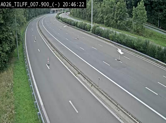 Webcam autoroute A26/E25 à Esneux, en Belgique en direction Luxembourg - BK 7.9