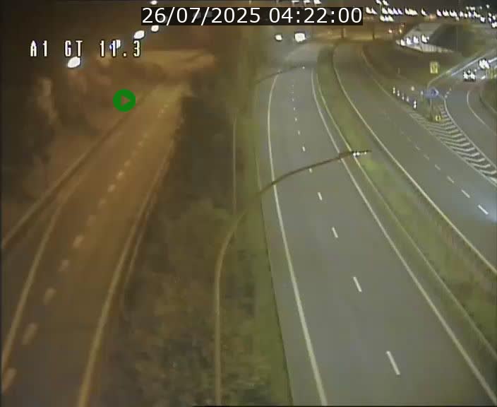 Traffic live webcam Luxembourg Senningerberg - A1 direction Allemagne - BK 11.3