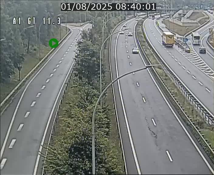 Traffic live webcam Luxembourg Senningerberg - A1 direction Allemagne - BK 11.3