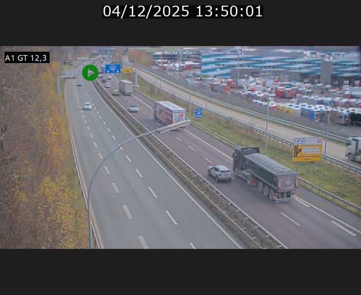Traffic live webcam Luxembourg Senningerberg - A1 direction Allemagne - BK 12.3