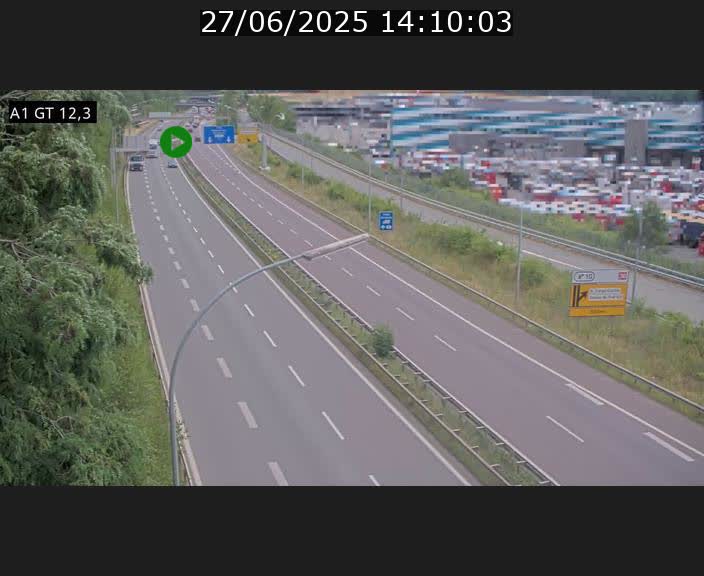 Traffic live webcam Luxembourg Senningerberg - A1 direction Allemagne - BK 12.3