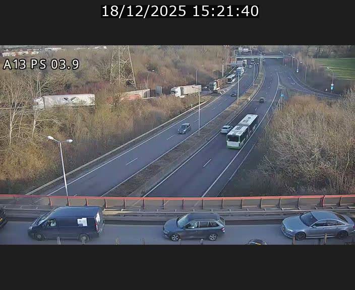 Traffic live webcam Luxembourg Differdange - A13 direction Esch-sur-Alzette - BK 3.9