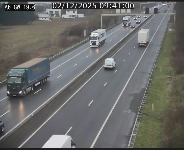 Traffic live webcam Luxembourg - Steinfort - A6 - BK 19.6 - direction Belgique