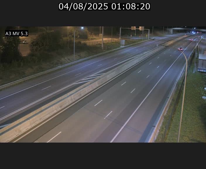 Webcam à l'Aire de Berchem au Luxembourg sur l'A3. Vue orientée vers la France