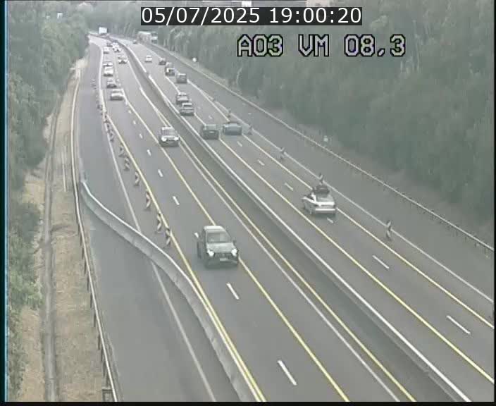 Traffic live webcam Luxembourg Bettembourg - A3 - BK 8.3 - direction France