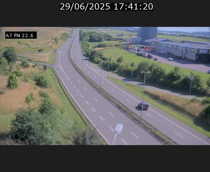 Caméra trafic Luxembourg - A7, Colmar-berg direction Mersch