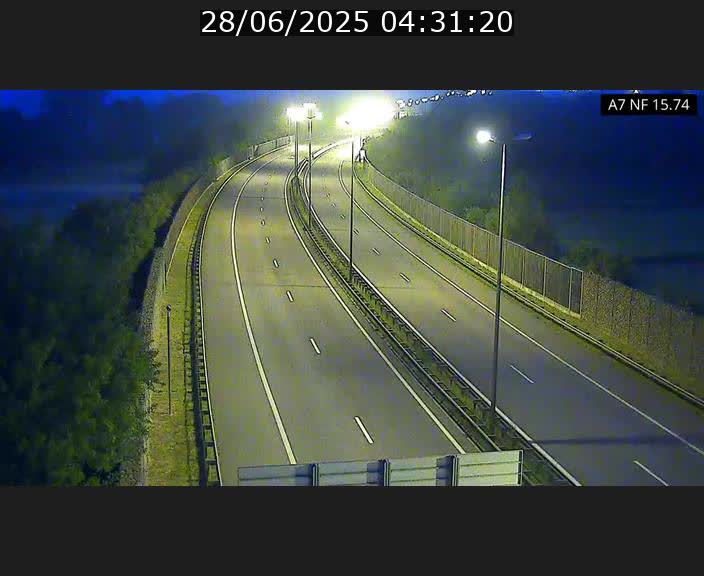 Caméra trafic Luxembourg - A7, Tunnel Mersch, entrée nord, direction Lorentzweiler