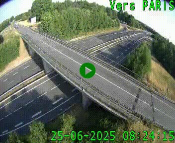 Clone of Caméra routière sur l'autoroute A20 au nord de Limoges, à la jonction avec la N520. Vue orientée vers Paris