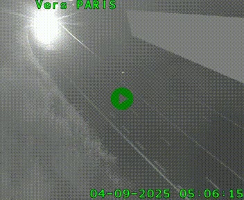 Caméra routière sur l'autoroute A20 à Saint-Pardoux-l'Ortigier, à la jonction avec l'A89. Vue orientée vers Paris